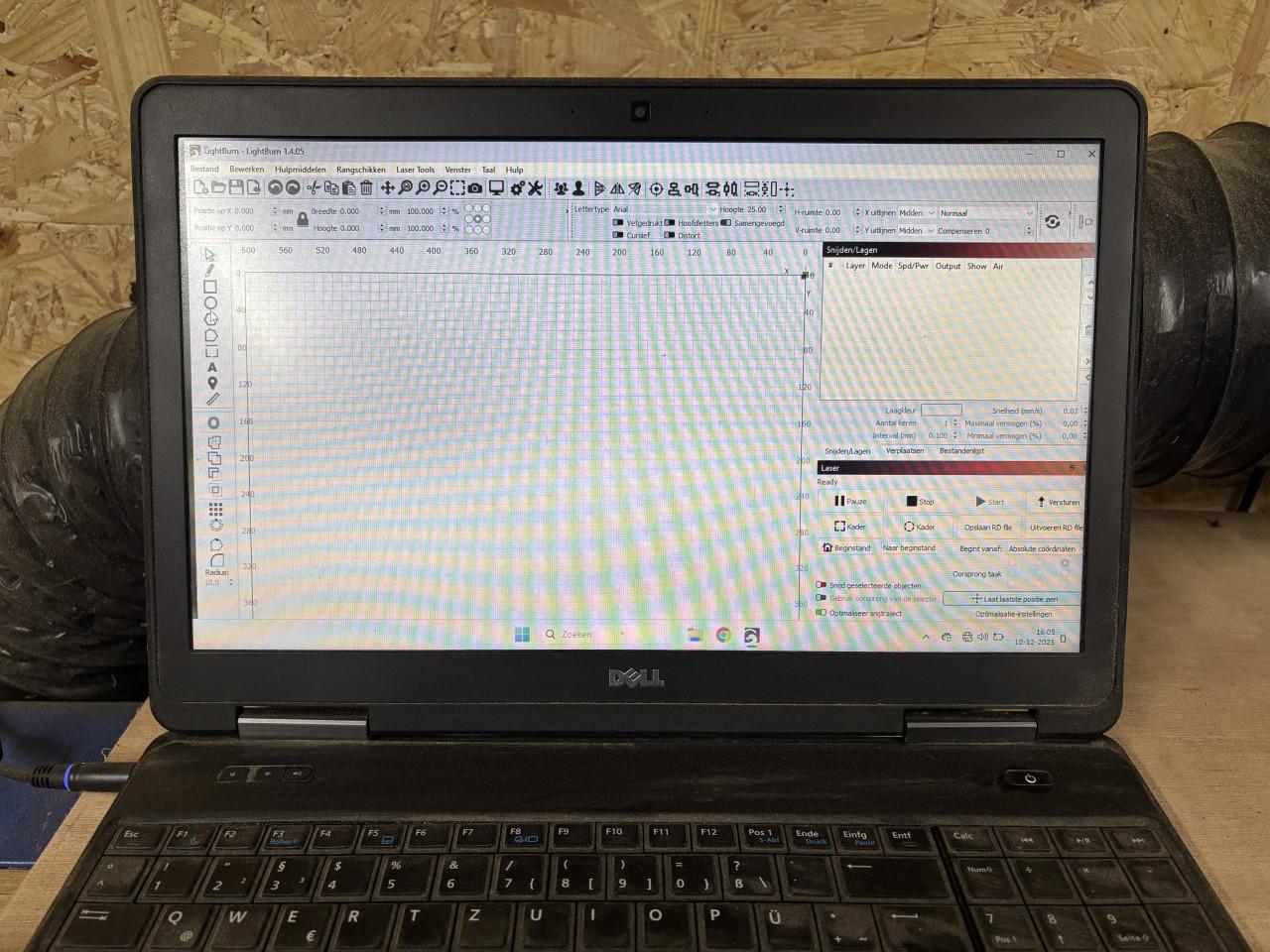 HD Lasers 60w CO2 laser + aansturingslaptop en software