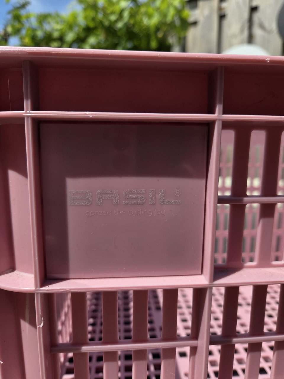 Basil fietsmand (roze)