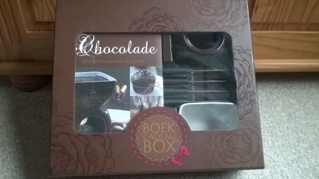 CHOCOLADE FONDUESET (leuk als kado) => nieuw in doos