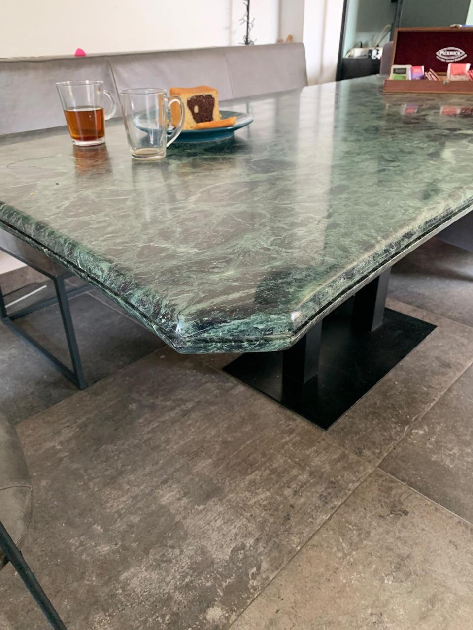 Marmeren eettafel 195 x 100 cm