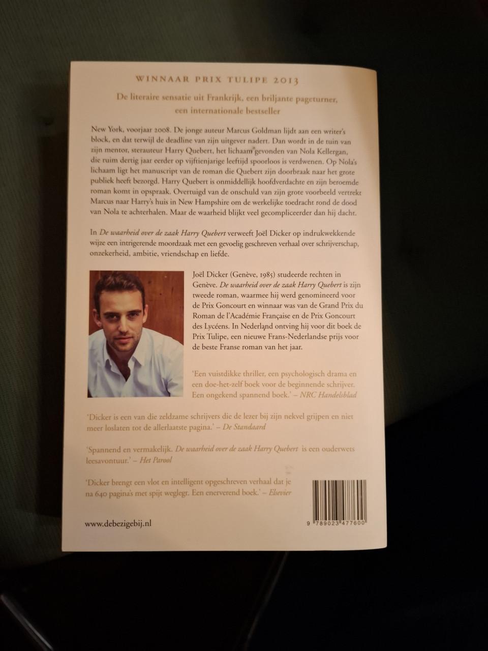 De waarheid over de zaak Harry Quebert, door Joël Dicker