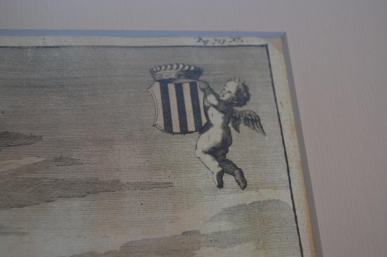 Kopergravure 'De heerlycheyt van Cruningen' Smallegange 1696