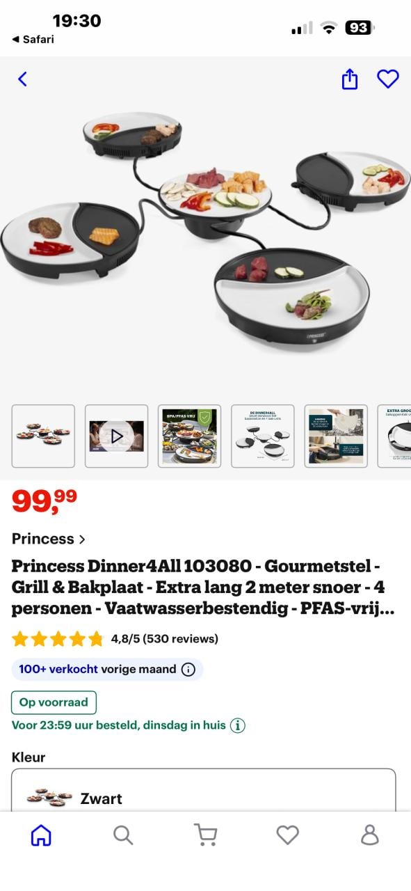 Princess dinner4all 2x  4 personen