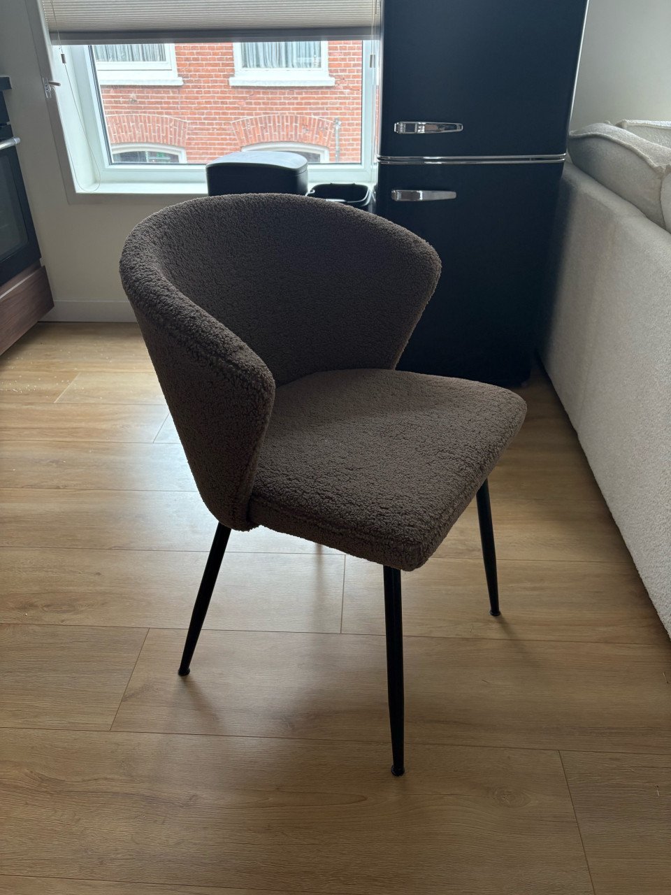 Eetkamerstoelen Teddy bruin