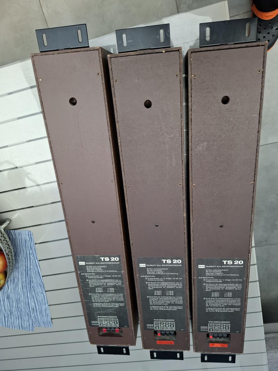 3 x KH Telewatt TS 20 .Speakers.