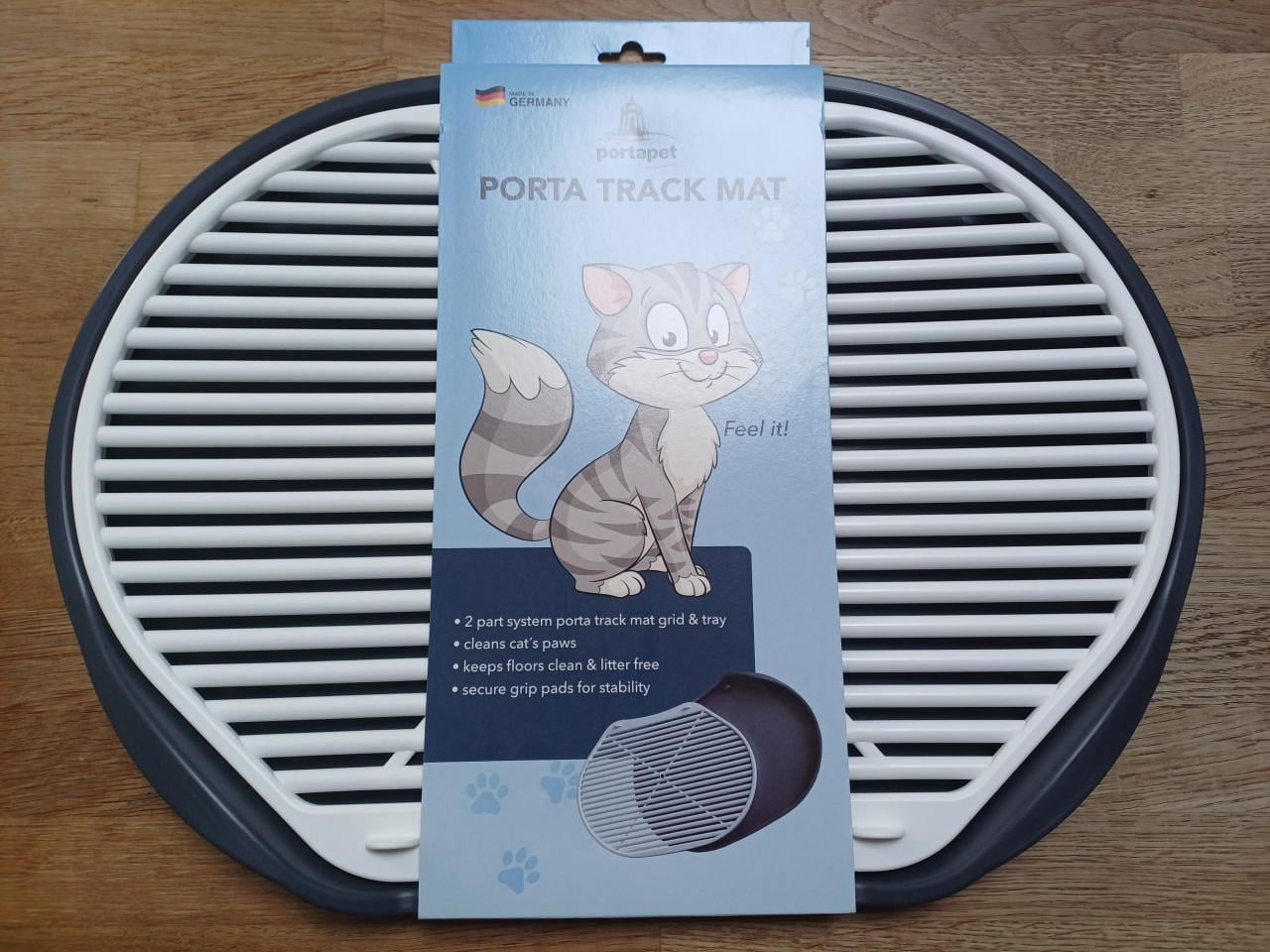 Porta Track Mat - Kattenbakmat met opvangbak - Uitloopmat kattenbak