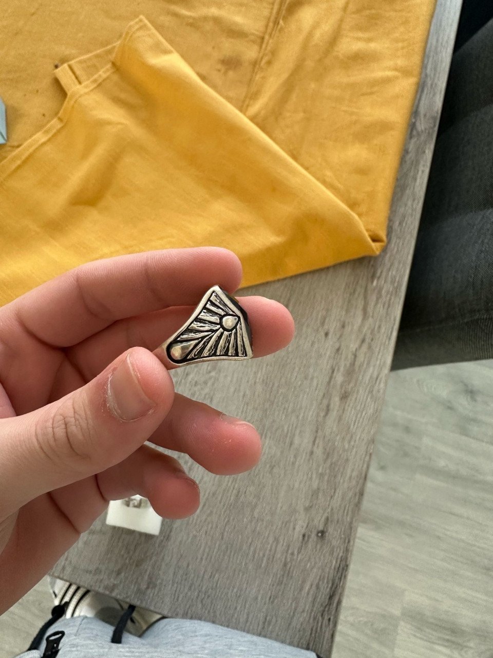 Zilveren heren ring