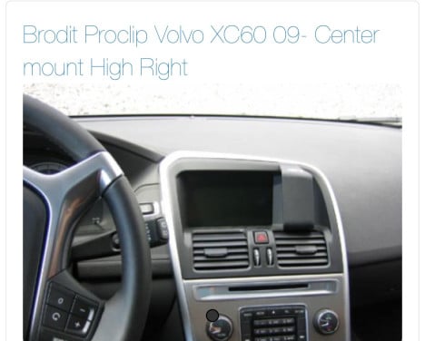 Brodit clip tbv telefoonhouder volvo xc60 2009-2027