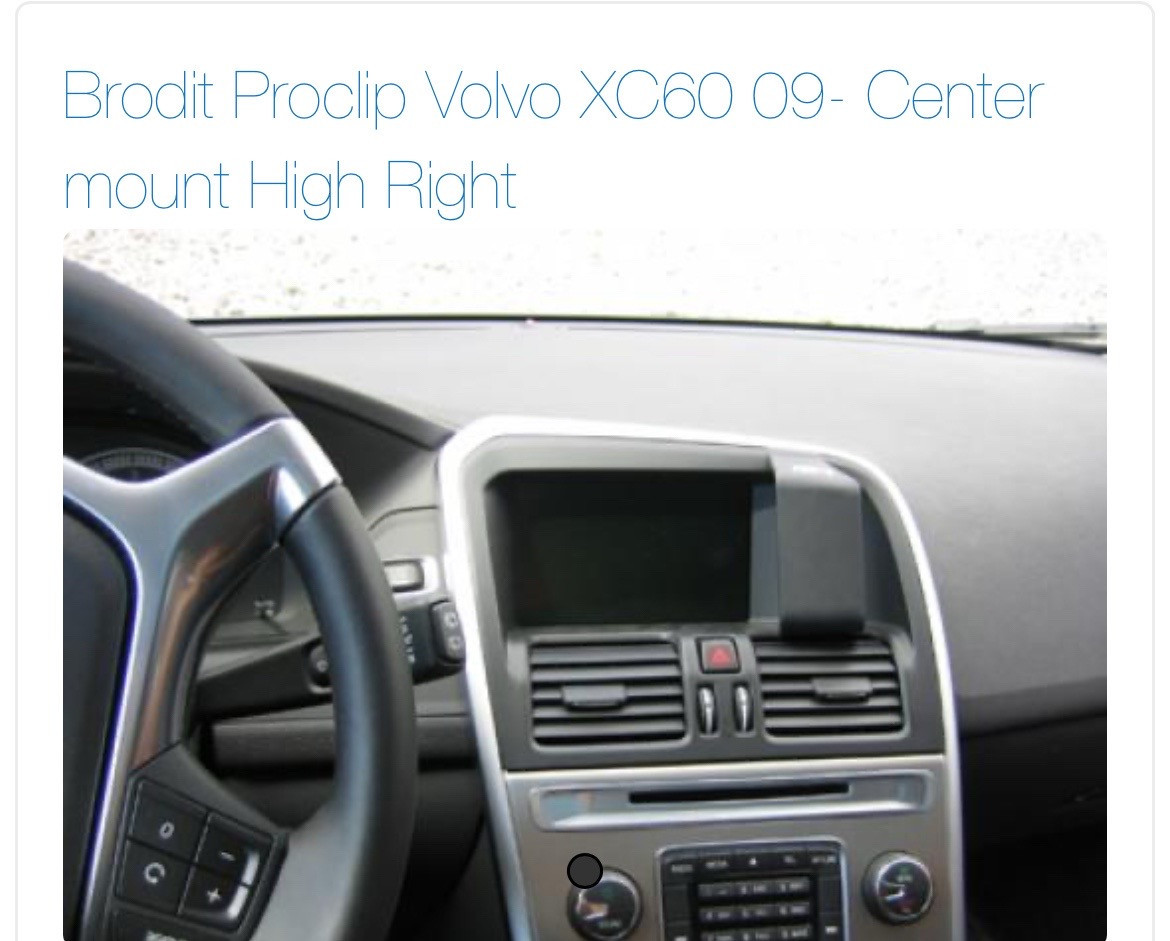 Brodit clip tbv telefoonhouder volvo xc60 2009-2027