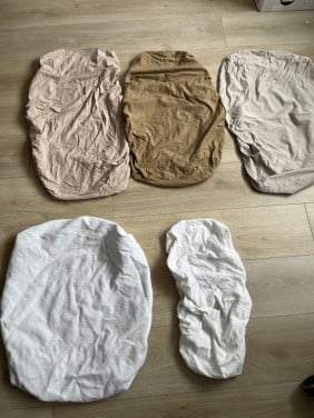 Hoeslakens en moltons voor wiegje of kinderwagen
