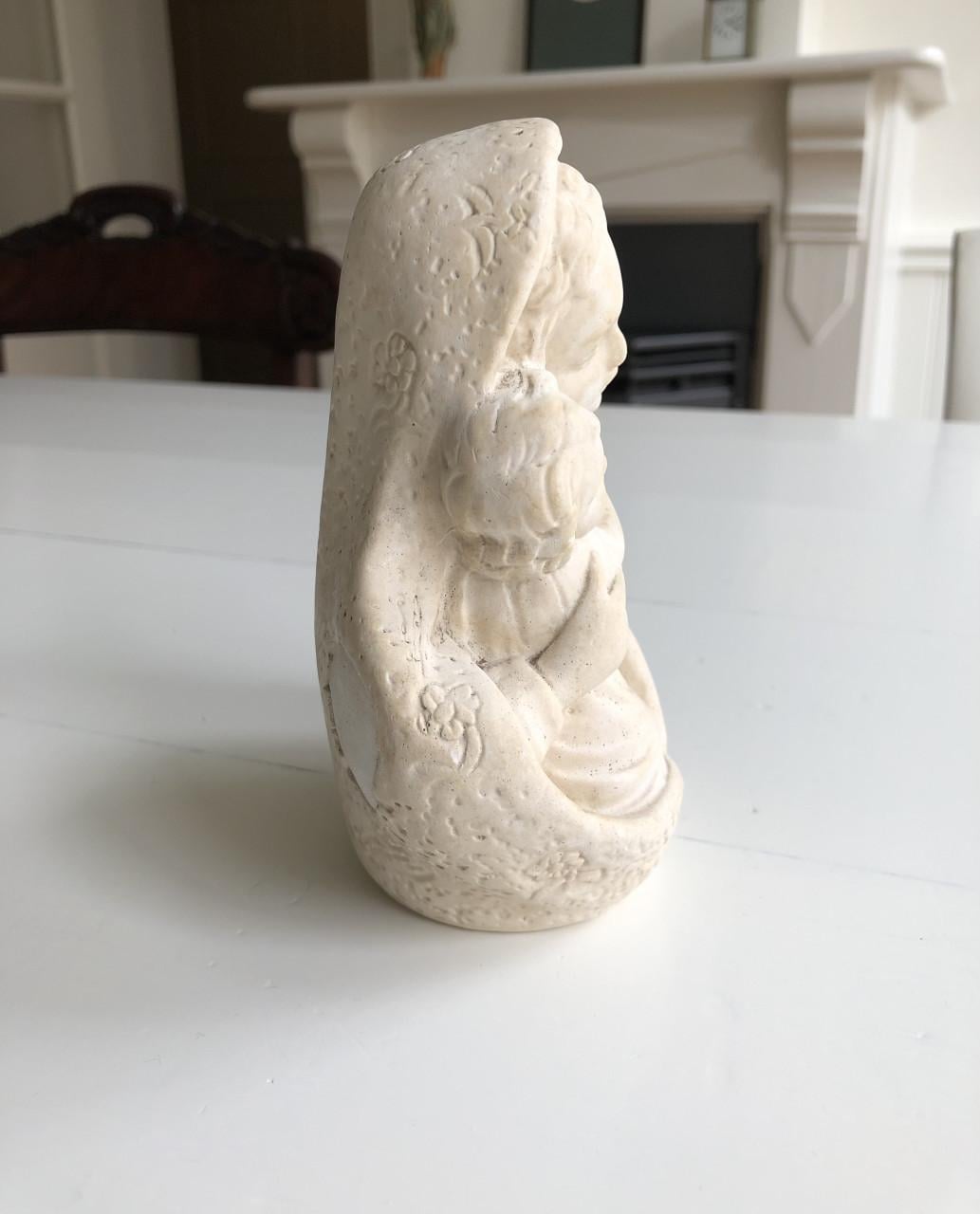 Lief brocante heilig Maria beeldje van gips