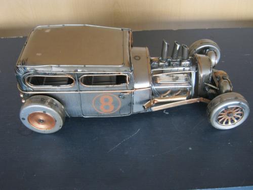 Metalen Hot Rod Car.