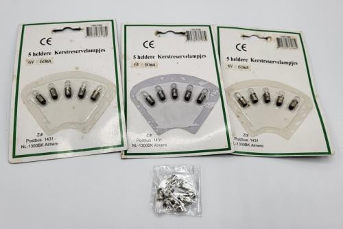 Vintage kerst reservelampjes