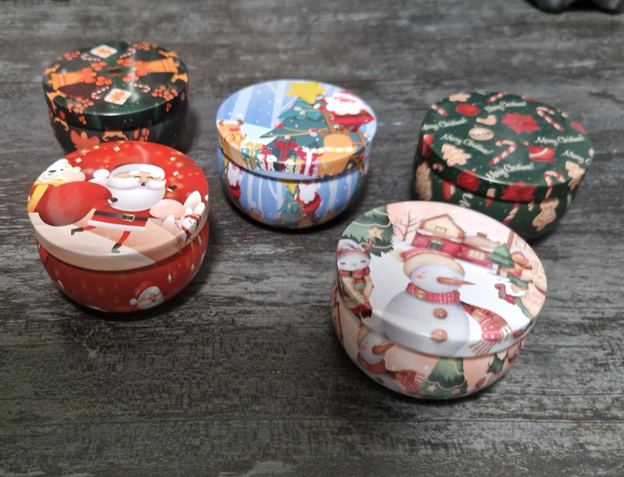 Kerst geurkaarsjes in blik