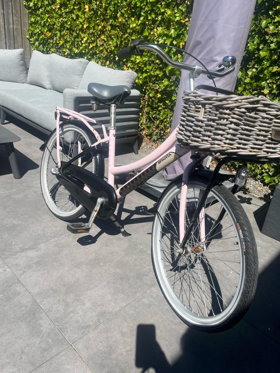 Roze Sparta kinderfiets 24inch