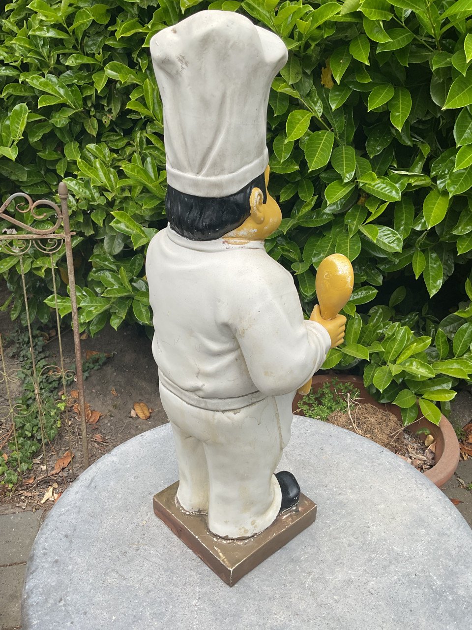 Beeld Chef kok ( gips )