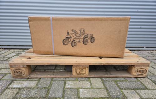 Nieuwe elektrische kindertractor met Aanhanger (groen)