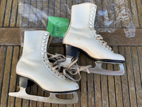 Kunstschaatsen wit in maat 35
