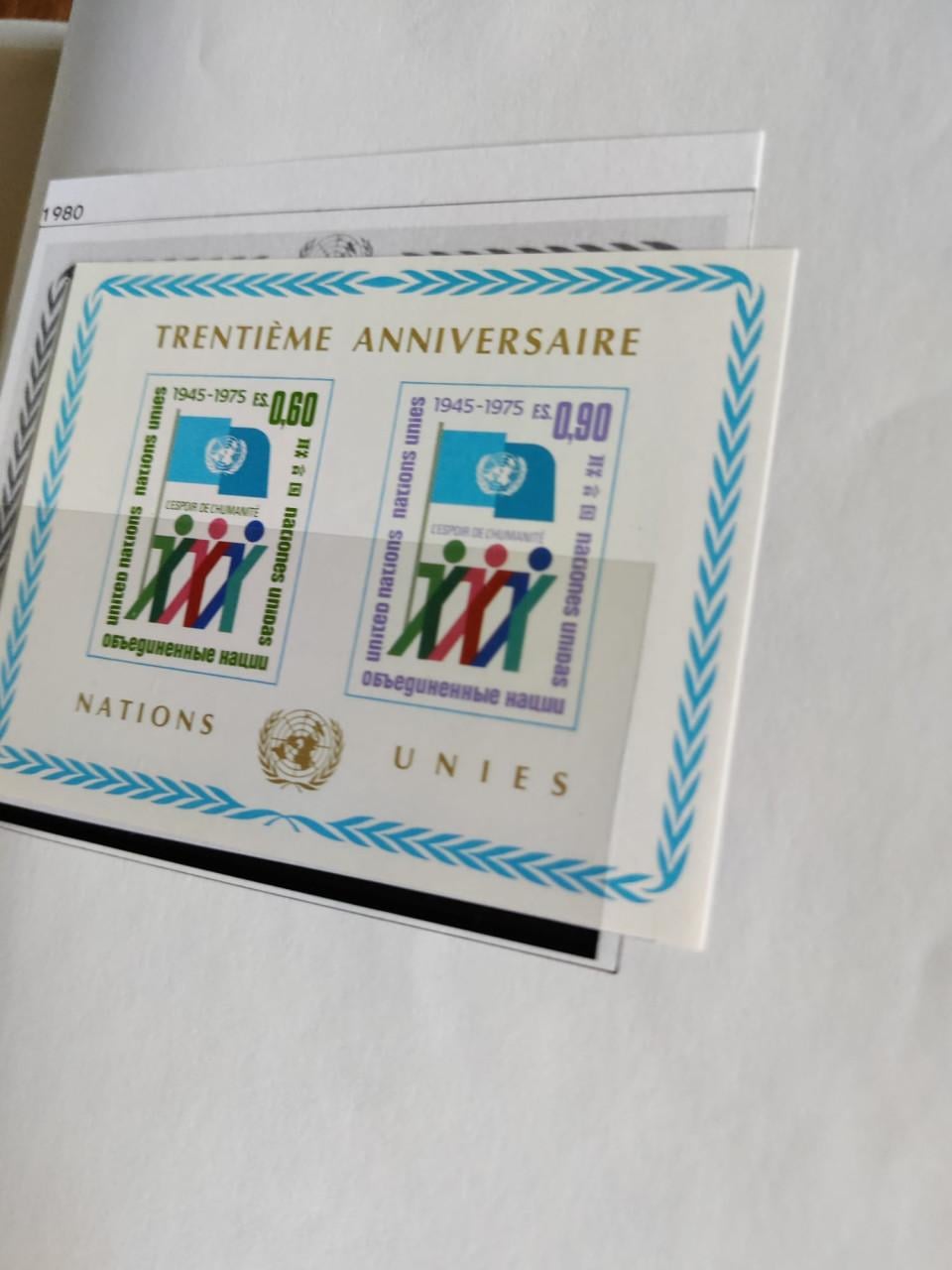 Verzameling United Nations / Verenigde Naties in voordruk Davo