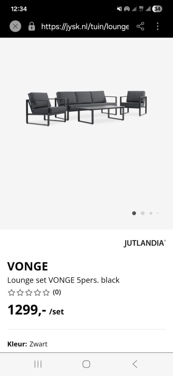 Compleet Loungeset Jutlandia (Bezorging mogelijk)