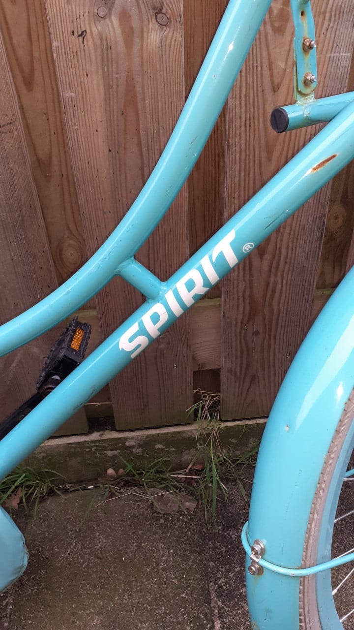 Meiden- Transport-fiets merk SPIRIT 26 inch - licht blauw  & 24 inch
