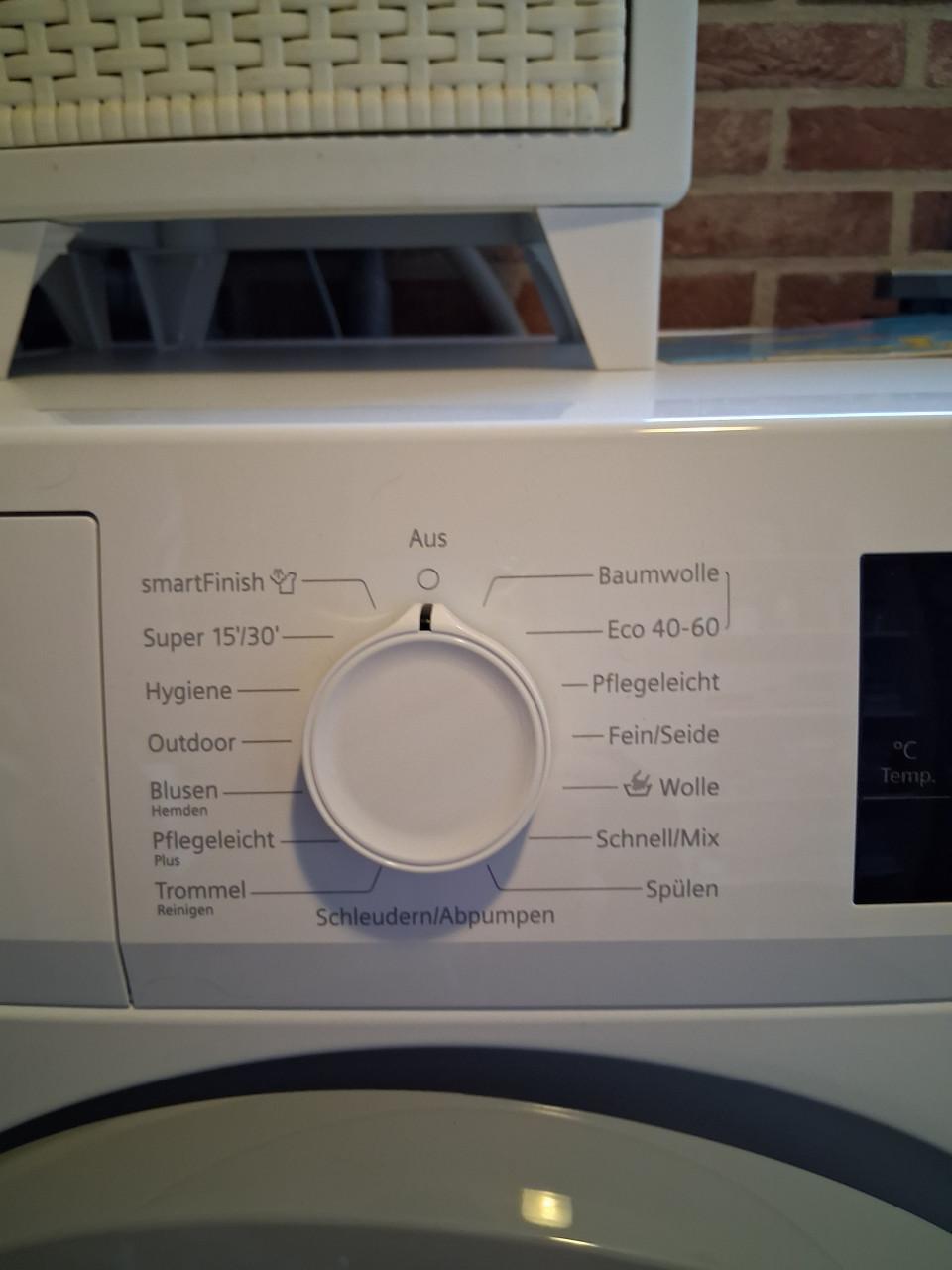 Fonkel nieuwe wasmachine