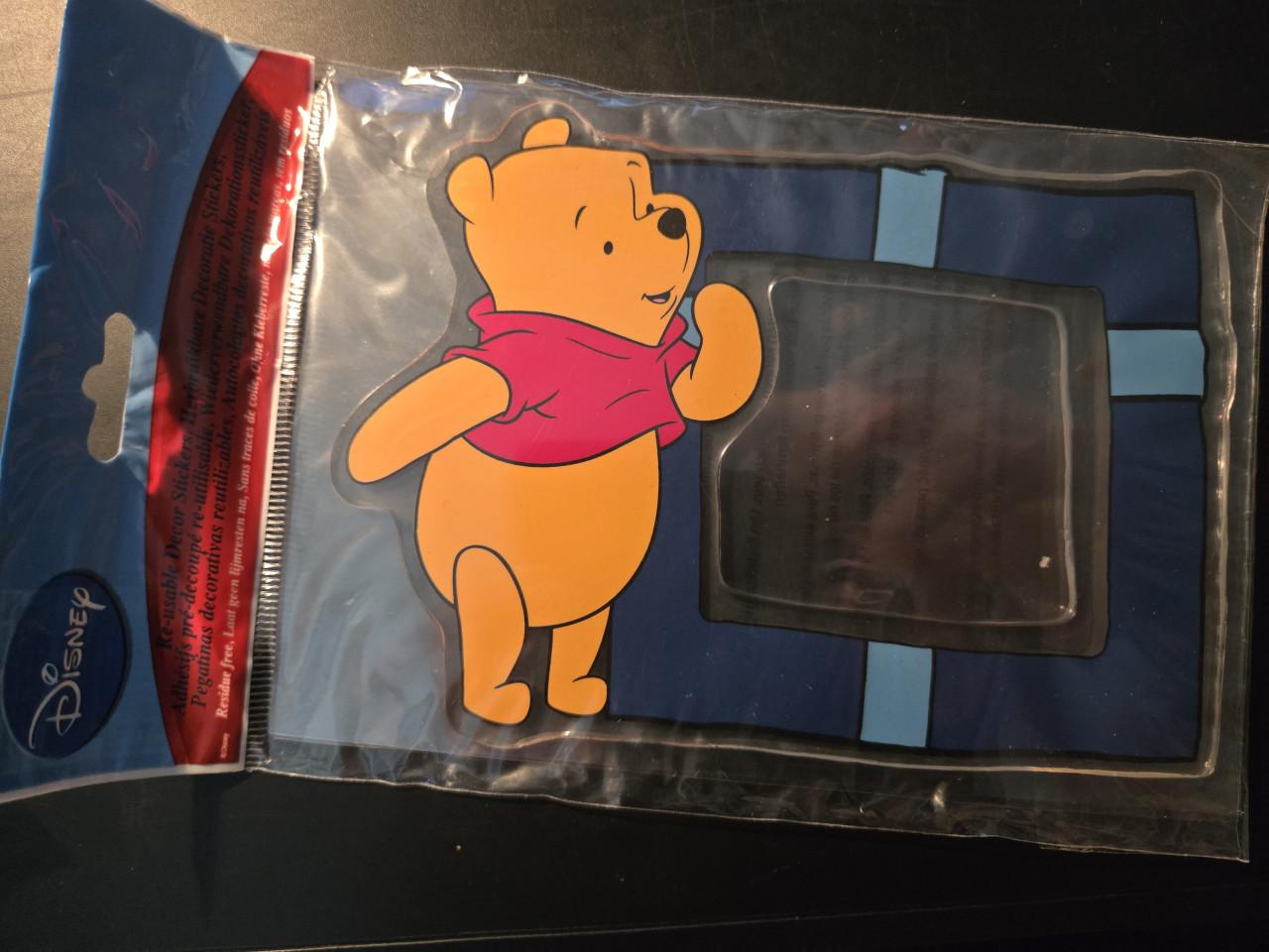 4 Disney decoratie stickers , herbruikbaar , Nieuw
