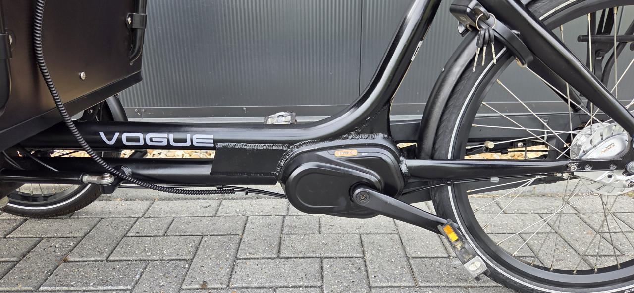 Prachtige Vogue Carry 3 Elektrische Driewielbakfiets  Matzwart (2392 km)