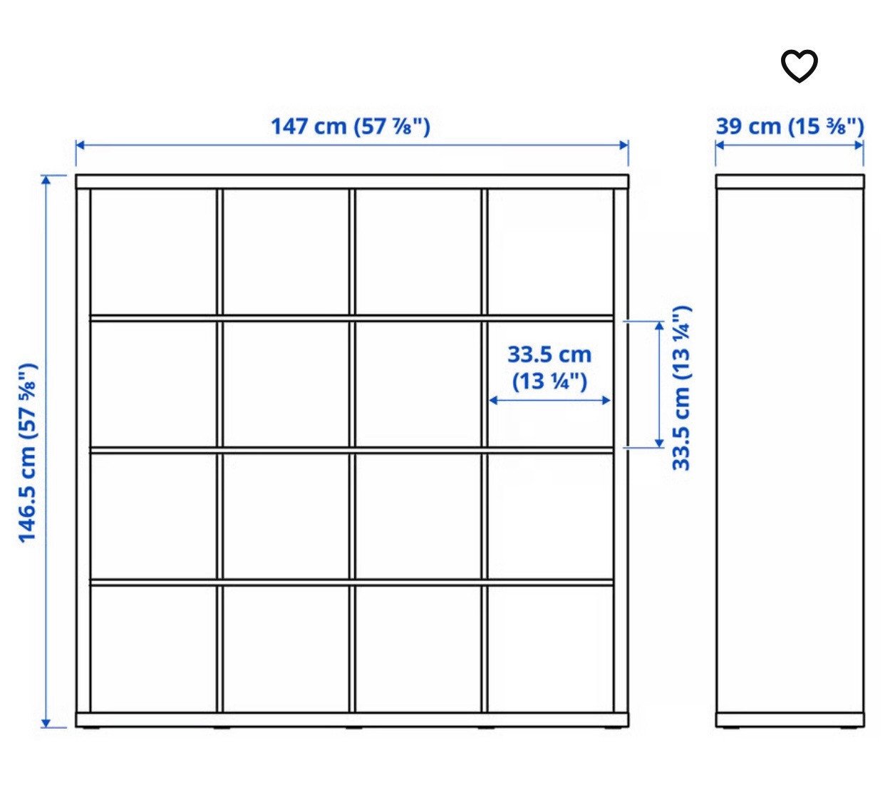 Vakken kast wit (ikea)