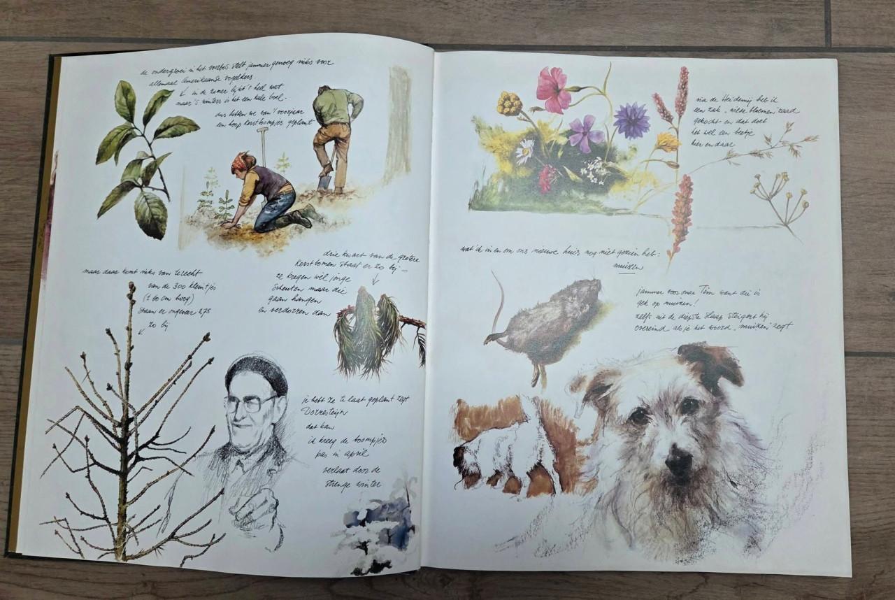 Boek Rien Poortvliet 'van de hak op de tak'.