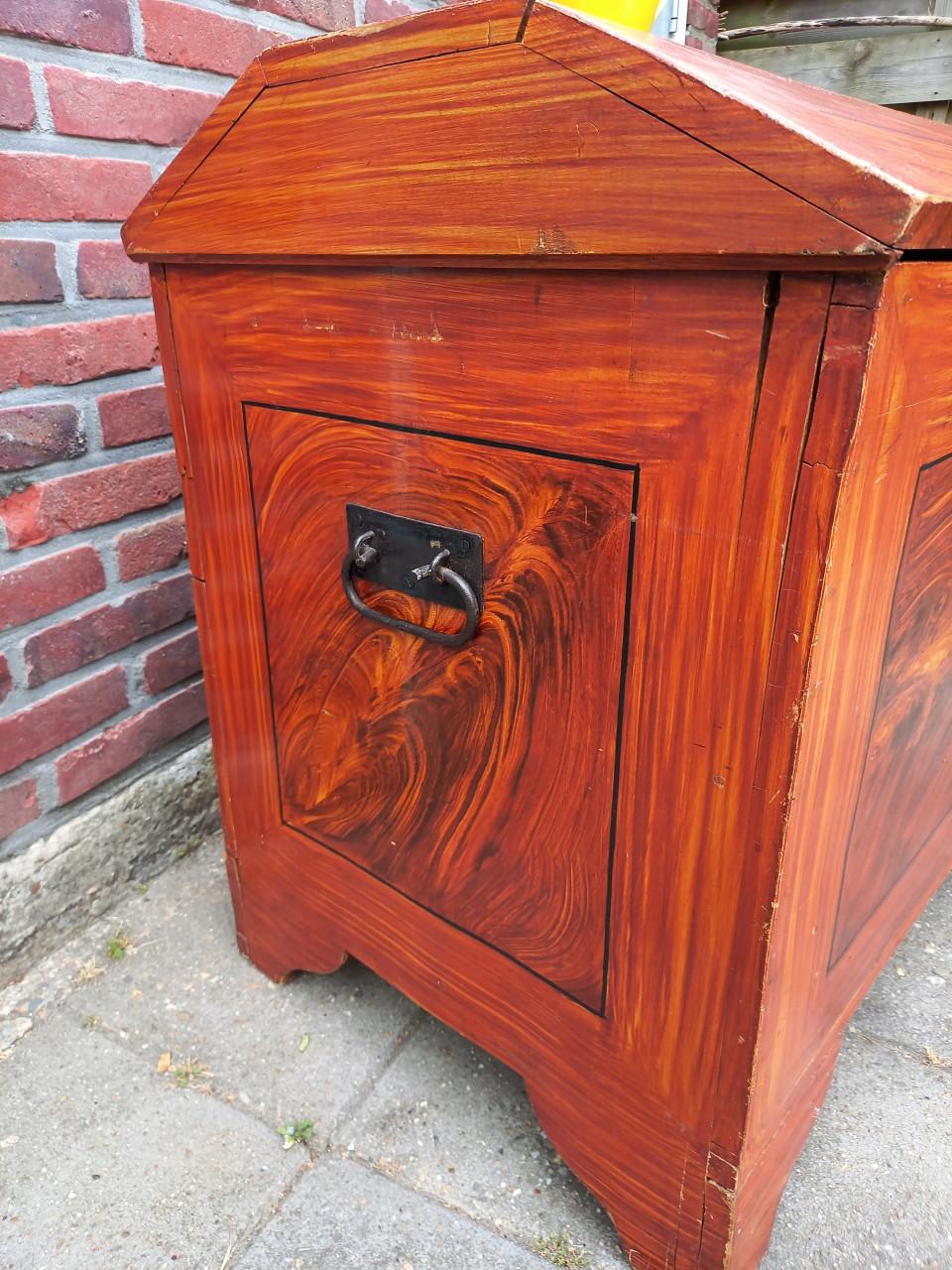 Houten speelgoedkist/ Dekenkist XL