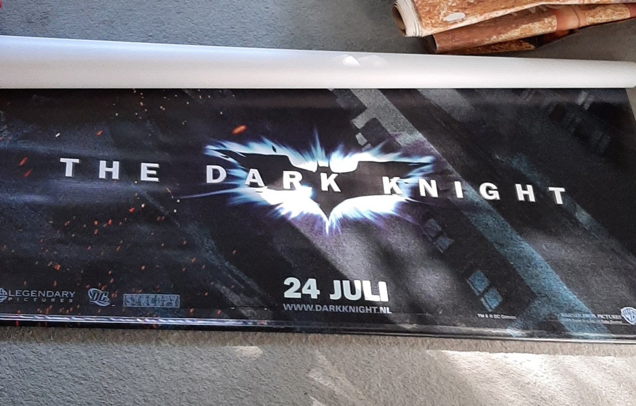 Originele filmbanner the dark knight