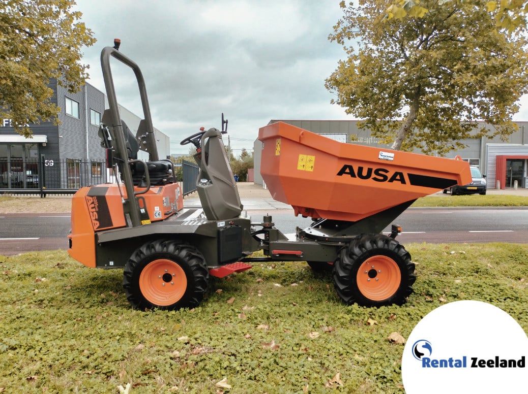 Te huur: Rupsdumpers, wieldumpers al vanaf 0.3m3, 76cm breed € 85,- per dag
