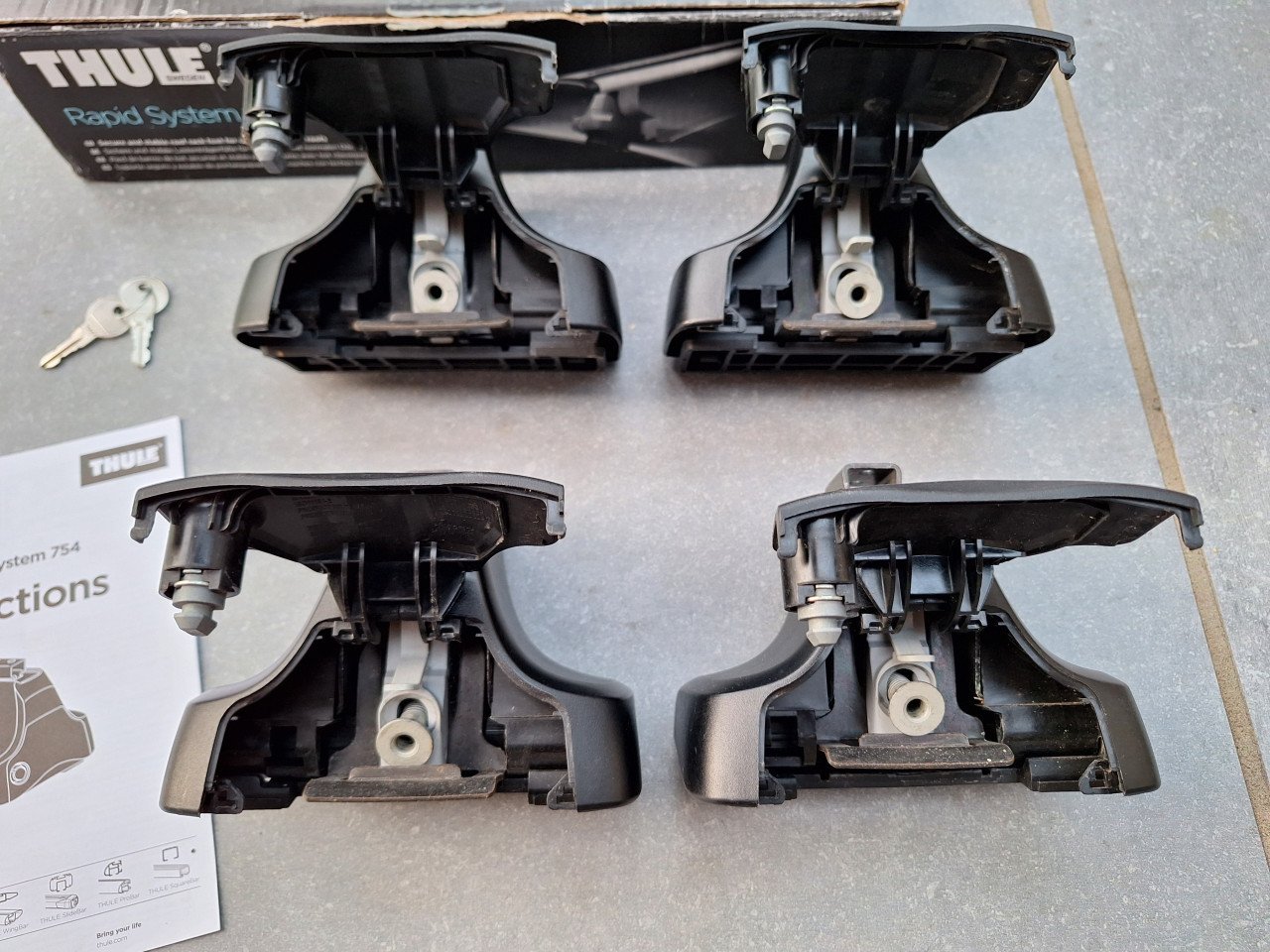Thule Rapid System Voetenset 754 voor auto's met normaal dak