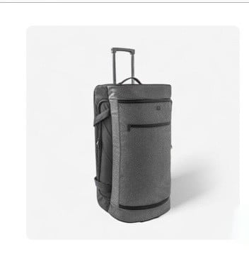 Trolley sport/reis-tas essential 70 liter met wieltjes grijs