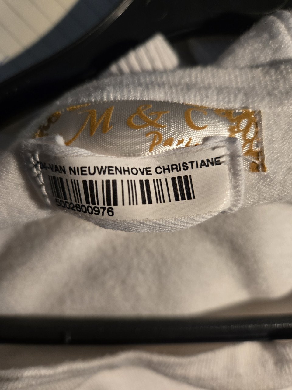 Sweater met uil, lange mouwen, M&C Christiane van Nieuwenhove.