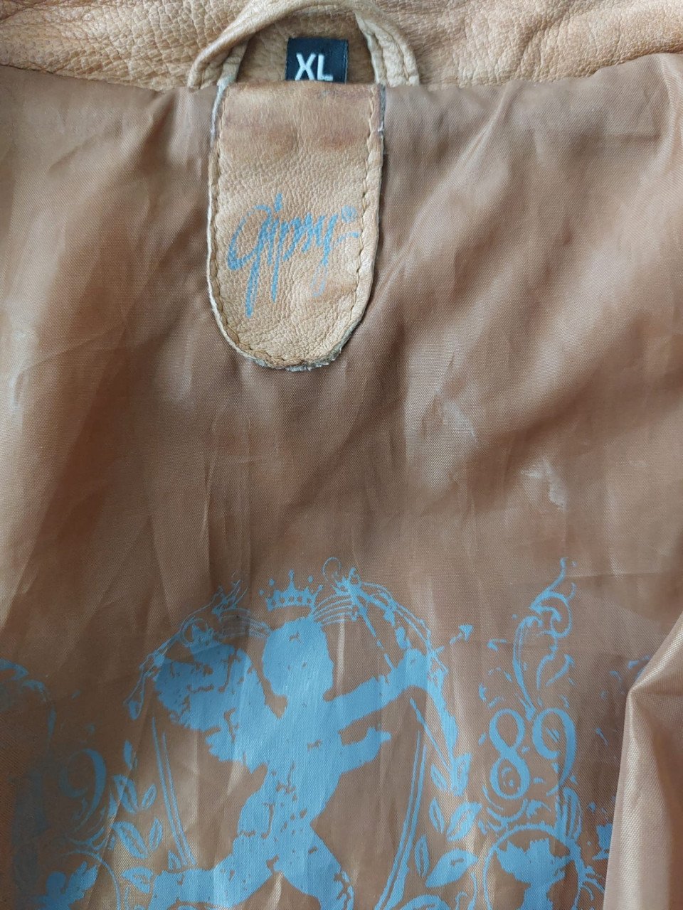 Zeer mooi, soepel vallend, kort echt leder Damesjasje mt XL(42)