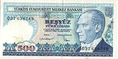 Biljetten Turkije Gebruikt & UNC