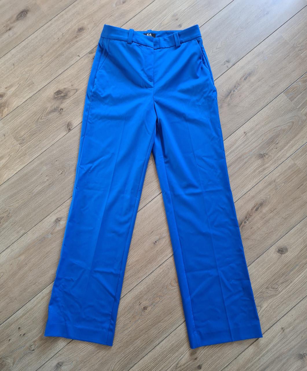 Nieuw ! Kobalt blauwe broek met wijde pijpen Mt 34 / 36