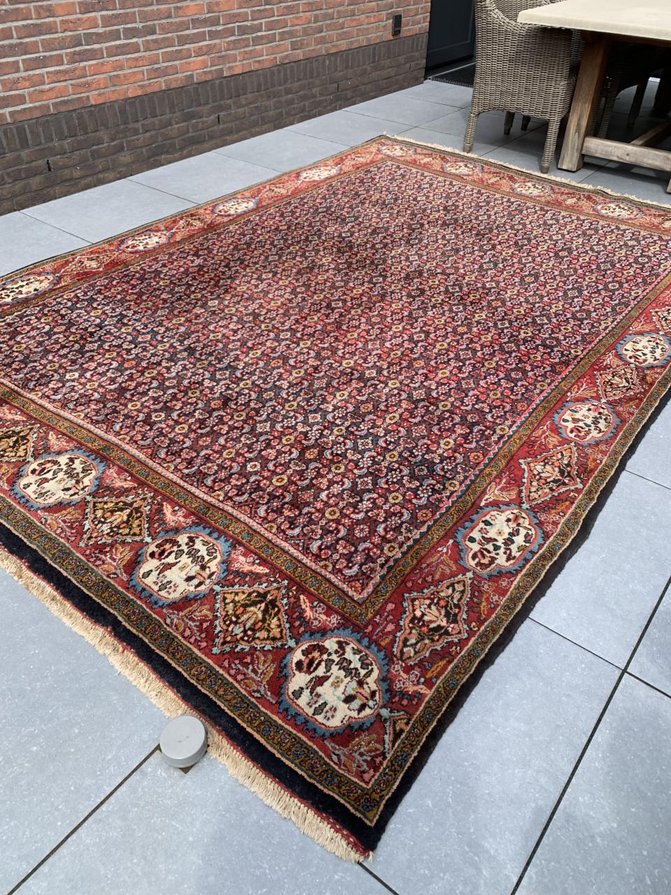 💐Schitterend Sfeervol Handgeknoopt Vintage Vloerkleed💐Zuiver Scheerwol💐