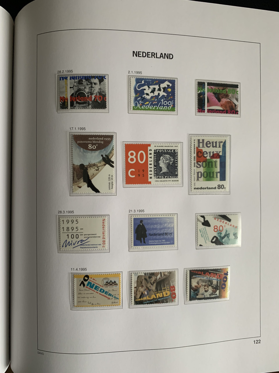 Nederland Davo de Luxe IV (1990-1999) helemaal gevuld postfris