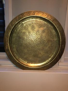 Koperen messing schaal