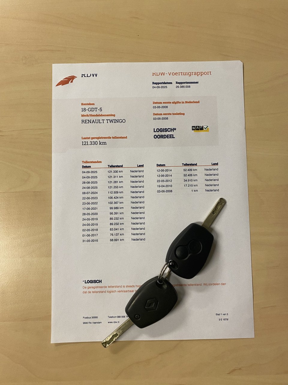 Renault Twingo 1.1 2008 Zwart | 121.330 KM NAP | NIEUWE APK!