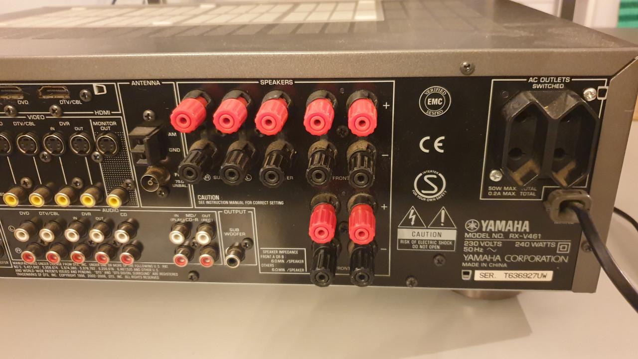 Yamaha RX-V461 receiver home cinema hdmi -  werkt niet goed