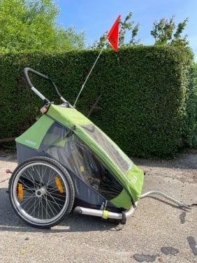 Fietskar: Croozer Kid for 2 Kinderkar Groen 2014