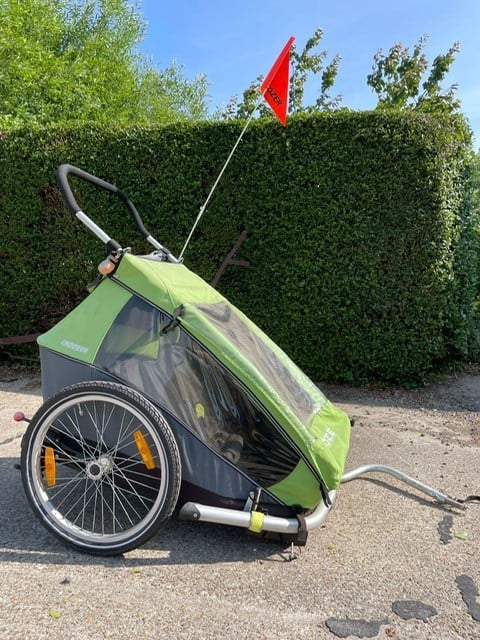 Fietskar: Croozer Kid for 2 Kinderkar Groen 2014