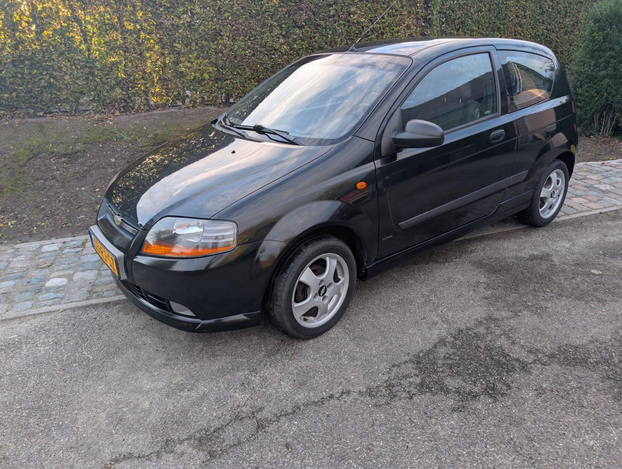 Chevrolet Kalos 1.4 automaat, zwart, 24.001 km, APK 04-2027