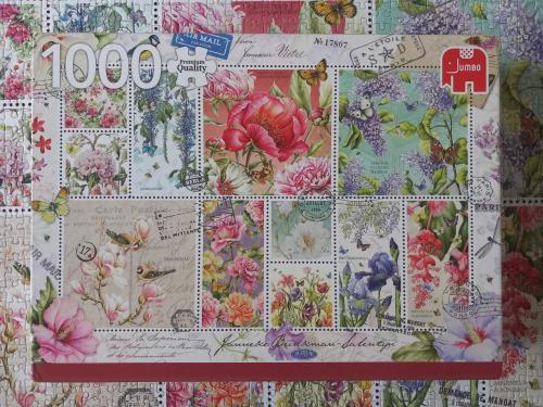 Puzzel bloemenzegels