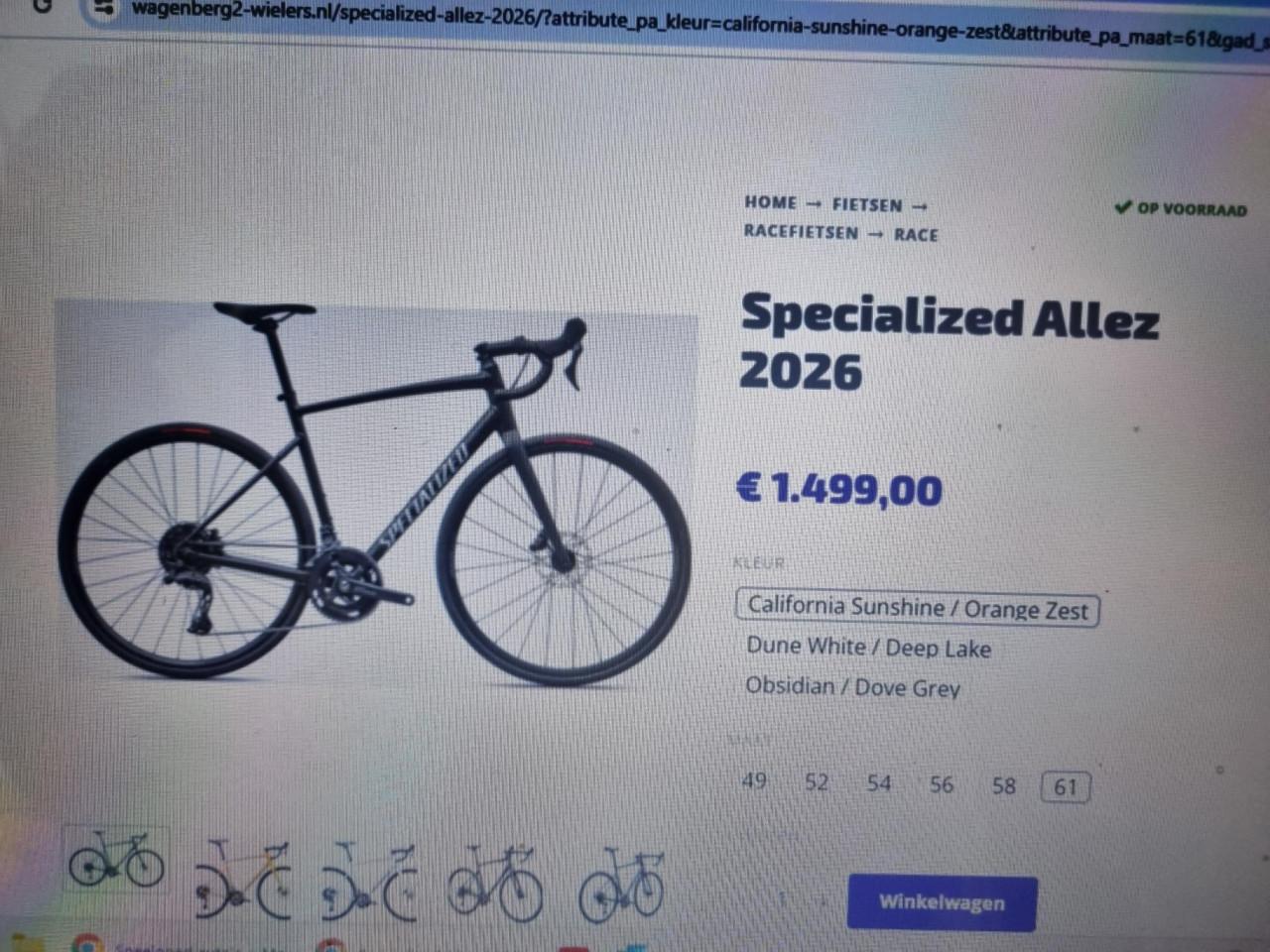 Racefiets ALLEZ - Specialized..!