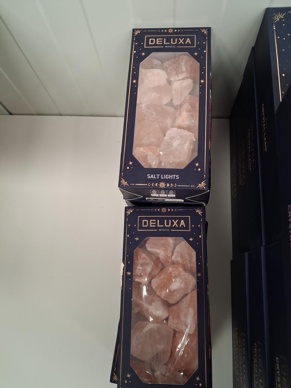 Deluxa kristallampen, zoutlampen en lichtslingers nieuw partij